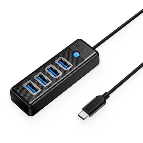 USB хъб Orico PW4U-C3-015-BK