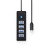 USB хъб Orico PW4U-C3-015-BK