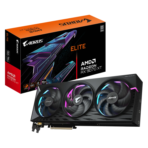 Видео карта GIGABYTE RADEON R9070XTAORUS E-16GD Видео карта GIGABYTE RADEON R9070XTAORUS E-16GD