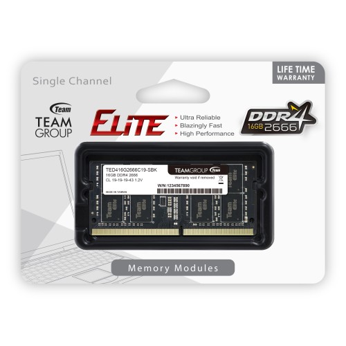 RAM памет за лаптоп Team Group TED416G2666C19-S01 16GB RAM памет за лаптоп Team Group TED416G2666C19-S01 16GB